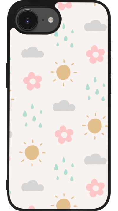 iPhone 16e Case Hülle - Silikon schwarz Spring 23 weather