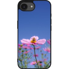 iPhone 17e / 16e Case Hülle - Silikon schwarz Bee on a flower Spring 2026
