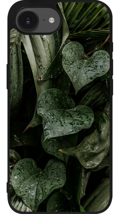 iPhone 16e Case Hülle - Silikon schwarz Spring 23 fresh plants