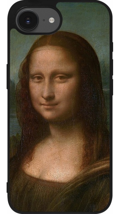 iPhone 16e Case Hülle - Silikon schwarz Kunstbild - Mona Lisa - Leonardo de Vinci