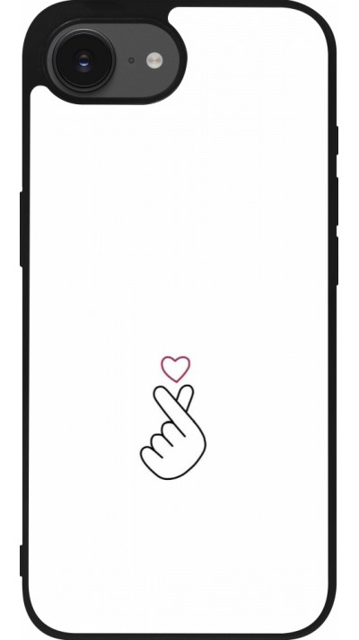 iPhone 16e Case Hülle - Silikon schwarz Valentine 2024 heat by Millennials