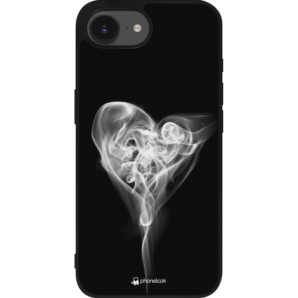 iPhone 16e Case Hülle - Silikon schwarz Valentine 2022 Black Smoke