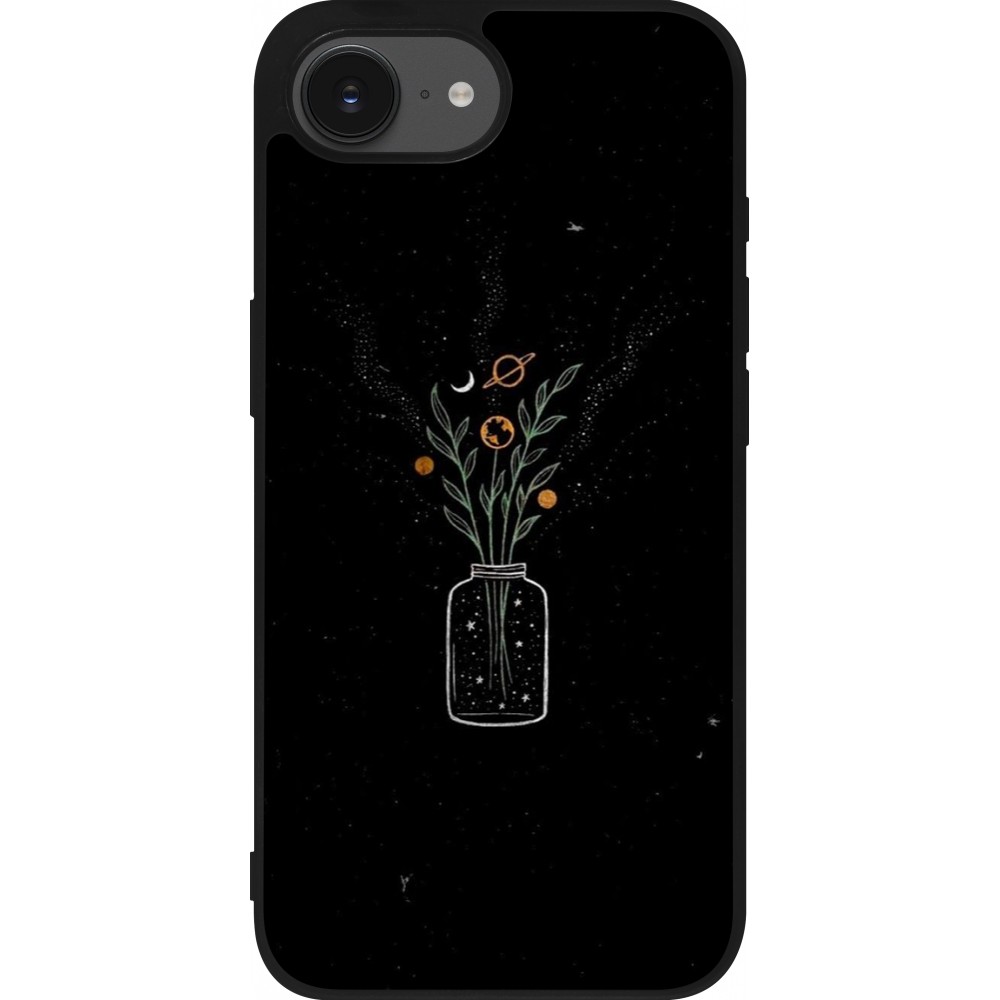 iPhone 16e Case Hülle - Silikon schwarz Vase black
