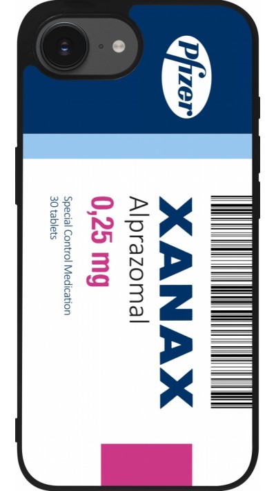 iPhone 16e Case Hülle - Silikon schwarz Xanax Alprazolam 2025