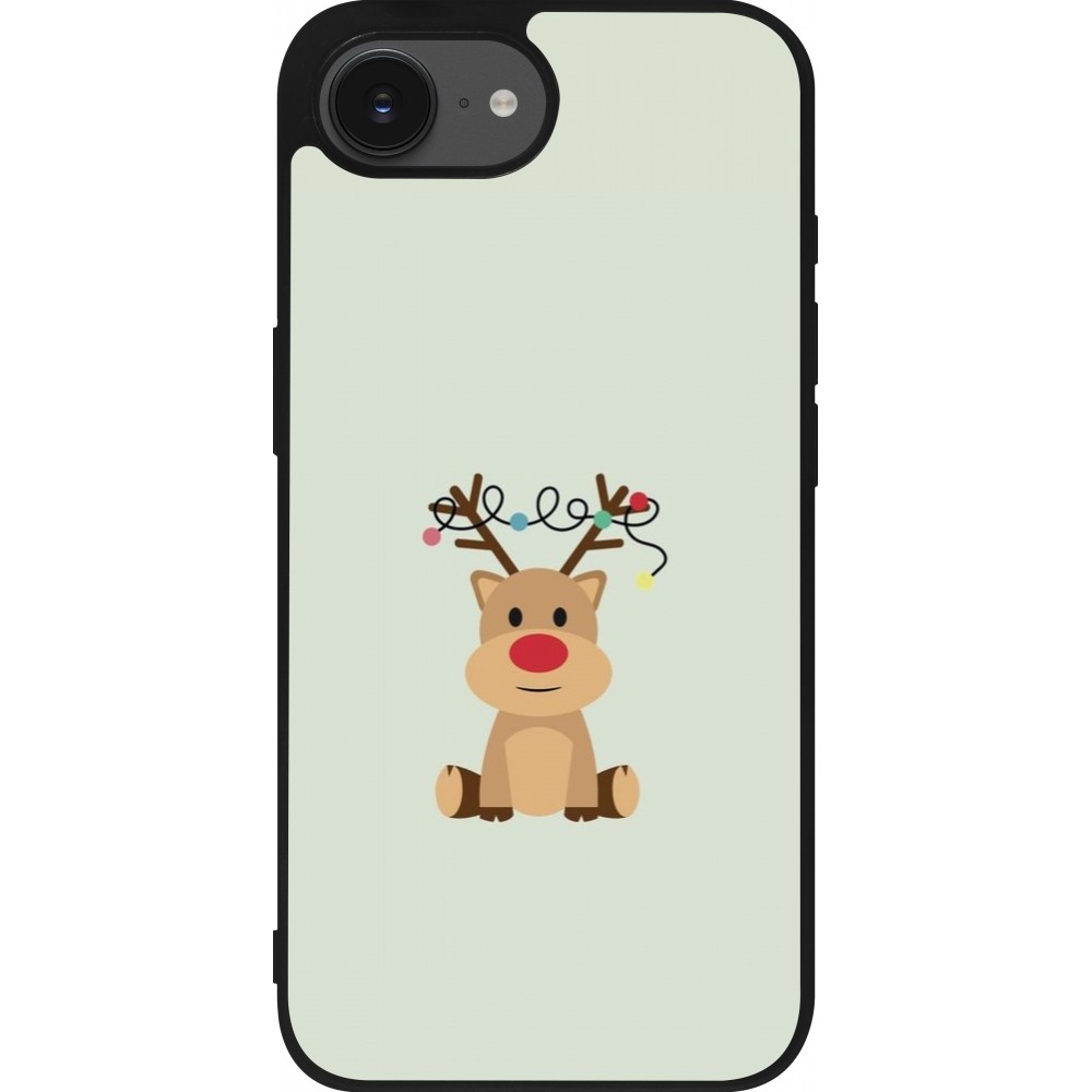 iPhone 16e Case Hülle - Silikon schwarz Christmas 22 baby reindeer