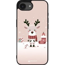 iPhone 16e Case Hülle - Silikon schwarz Weihnachten 2023 Choupinette Rentier