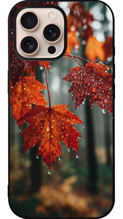 iPhone 16 Pro Max Case Hülle - Silikon schwarz Autumn 25 Rain