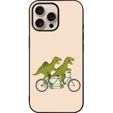 iPhone 16 Pro Max Case Hülle - Silikon schwarz Dinosaurs on bikes 2026