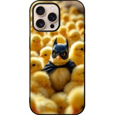 iPhone 16 Pro Max Case Hülle - Silikon schwarz Easter 2026 Chicken Batman