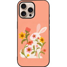 iPhone 16 Pro Max Case Hülle - Silikon schwarz Easter 2026 Rabbit collage