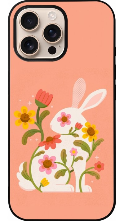 iPhone 16 Pro Max Case Hülle - Silikon schwarz Easter 2026 Rabbit collage