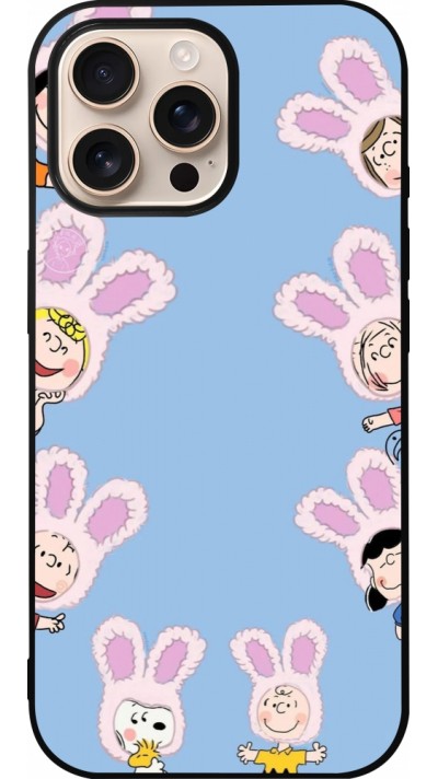iPhone 16 Pro Max Case Hülle - Silikon schwarz Easter 2026 Snoopy