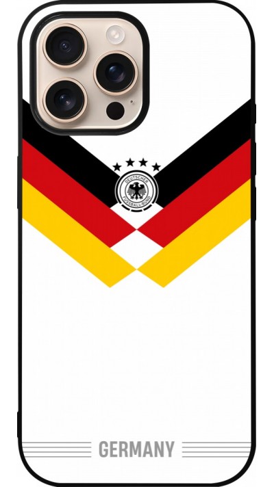 iPhone 16 Pro Max Case Hülle - Silikon schwarz Deutschland 2026 personalisierbares Fussballtrikot