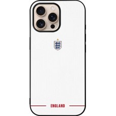 iPhone 16 Pro Max Case Hülle - Silikon schwarz England 2026 personalisierbares Fussballtrikot
