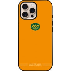 iPhone 16 Pro Max Case Hülle - Silikon schwarz Australien 2026 personalisierbares Fussballtrikot