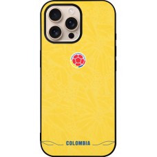 iPhone 16 Pro Max Case Hülle - Silikon schwarz Kolumbien 2026 personalisierbares Fussballtrikot