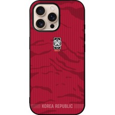 iPhone 16 Pro Max Case Hülle - Silikon schwarz Südkorea 2026 personalisierbares Fussballtrikot