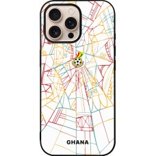 iPhone 16 Pro Max Case Hülle - Silikon schwarz Ghana 2026 personalisierbares Fussballtrikot