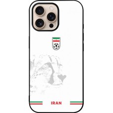 iPhone 16 Pro Max Case Hülle - Silikon schwarz Iran 2026 personalisierbares Fussballtrikot