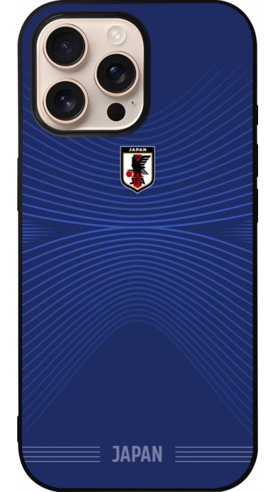 iPhone 16 Pro Max Case Hülle - Silikon schwarz Japan 2022 personalisierbares Fussballtrikot