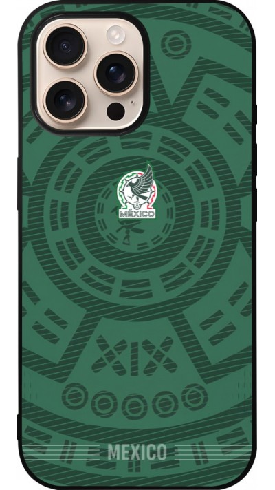 iPhone 16 Pro Max Case Hülle - Silikon schwarz Mexiko 2026 personalisierbares Fussballtrikot