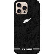 iPhone 16 Pro Max Case Hülle - Silikon schwarz Neuseeland 2026 personalisierbares Fussballtrikot