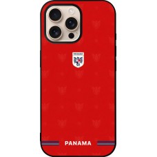iPhone 16 Pro Max Case Hülle - Silikon schwarz Panama 2026 personalisierbares Fussballtrikot