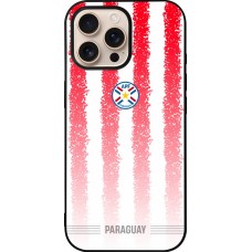 iPhone 16 Pro Max Case Hülle - Silikon schwarz Paraguay 2026 personalisierbares Fussballtrikot