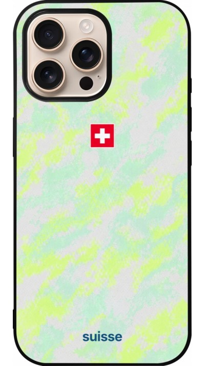 iPhone 16 Pro Max Case Hülle - Silikon schwarz Schweiz Away 2026 personalisierbares Fussballtrikot