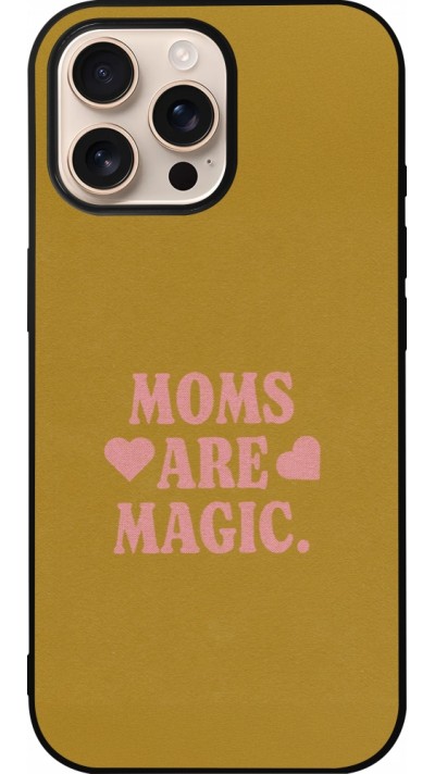 iPhone 16 Pro Max Case Hülle - Silikon schwarz Mom 2026 Are Magic