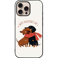 iPhone 16 Pro Max Case Hülle - Silikon schwarz Saint Valentines Day 26 Happy Valentine