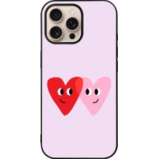iPhone 16 Pro Max Case Hülle - Silikon schwarz Saint Valentines Day 26 Heart