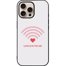 iPhone 16 Pro Max Case Hülle - Silikon schwarz Saint Valentines Day 26 Love is in the air