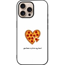 iPhone 16 Pro Max Case Hülle - Silikon schwarz Saint Valentines Day 26 You have my pizza heart