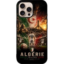 iPhone 16 Pro Max Case Hülle - Silikon schwarz Fussball Algerien splash 2026