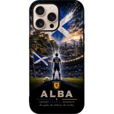 iPhone 16 Pro Max Case Hülle - Silikon schwarz Fussball Schottland splash 2026