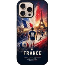 iPhone 16 Pro Max Case Hülle - Silikon schwarz Fussball Frankreich splash 2026
