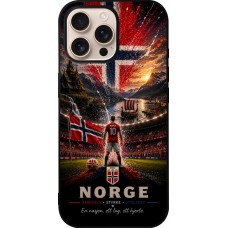 iPhone 16 Pro Max Case Hülle - Silikon schwarz Fussball Norwegen splash 2026