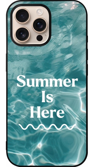 iPhone 16 Pro Max Case Hülle - Silikon schwarz Summer 2025 Summer is here
