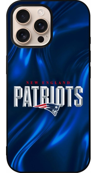 iPhone 16 Pro Max Case Hülle - Silikon schwarz Super Bowl 26 Patriots 2