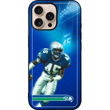 iPhone 16 Pro Max Case Hülle - Silikon schwarz Super Bowl 26 Seattle 1