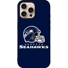 iPhone 16 Pro Max Case Hülle - Silikon schwarz Super Bowl 26 Seattle 3