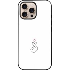 iPhone 16 Pro Max Case Hülle - Silikon schwarz Valentine 2024 heat by Millennials