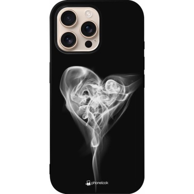 iPhone 16 Pro Max Case Hülle - Silikon schwarz Valentine 2022 Black Smoke