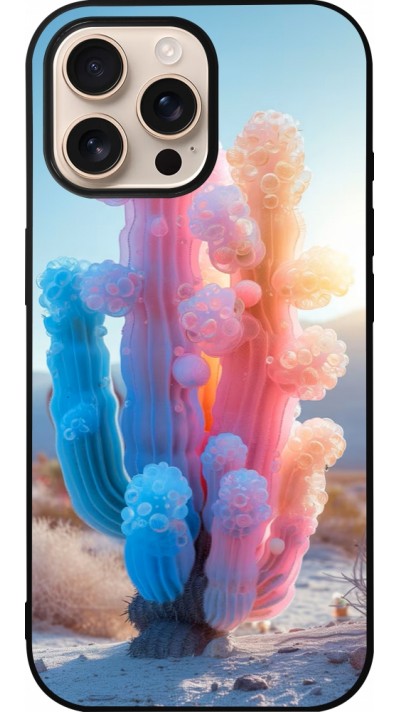 Coque iPhone 16 Pro Max - Silicone rigide noir Artificial vegetation 2025