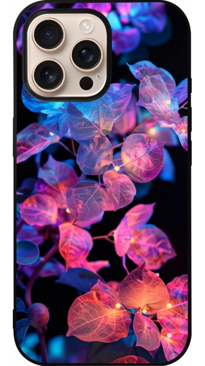 Coque iPhone 16 Pro Max - Silicone rigide noir Artificial vegetation 2025