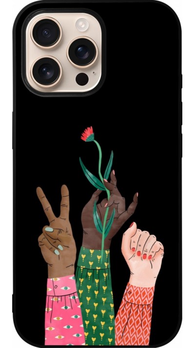 iPhone 16 Pro Max Case Hülle - Silikon schwarz Womens day 2026 2