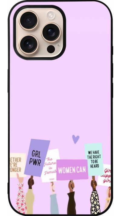 iPhone 16 Pro Max Case Hülle - Silikon schwarz Womens day 2026 9