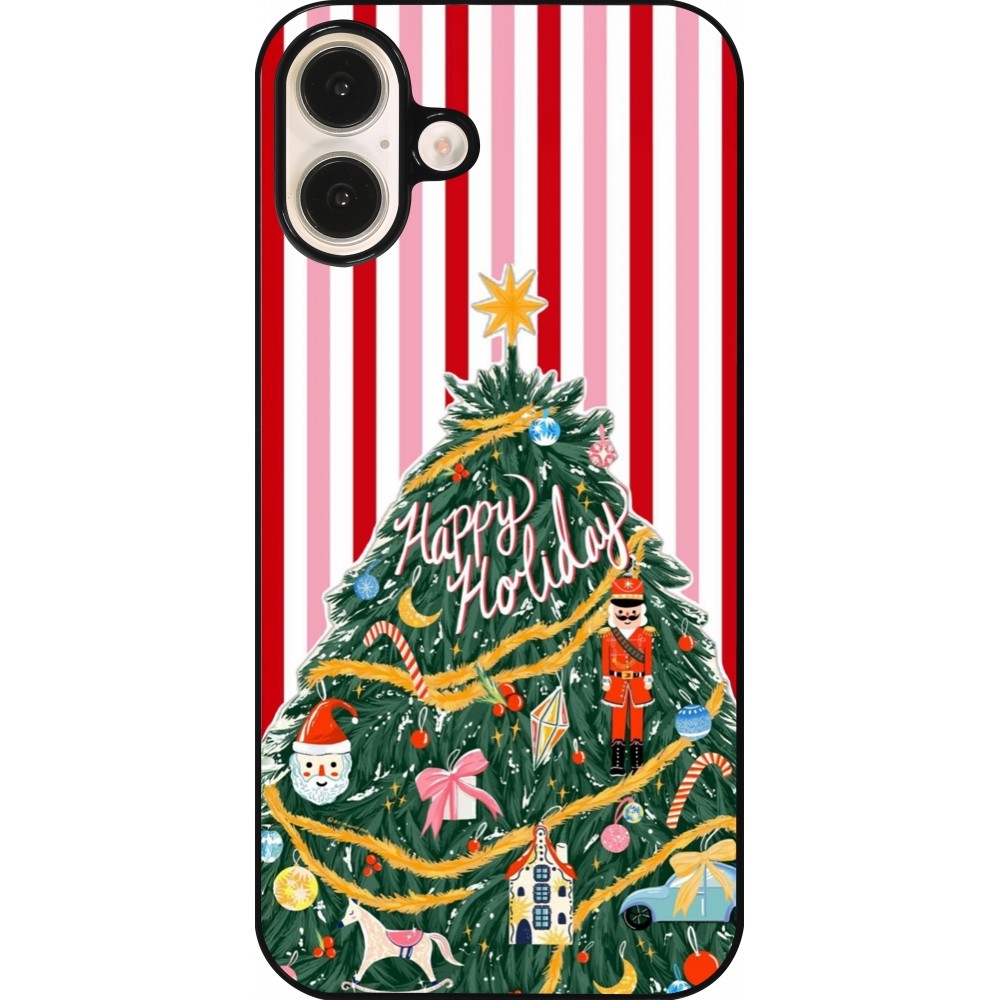 iPhone 16 Plus Case Hülle - Christmas 25 Happy Holiday