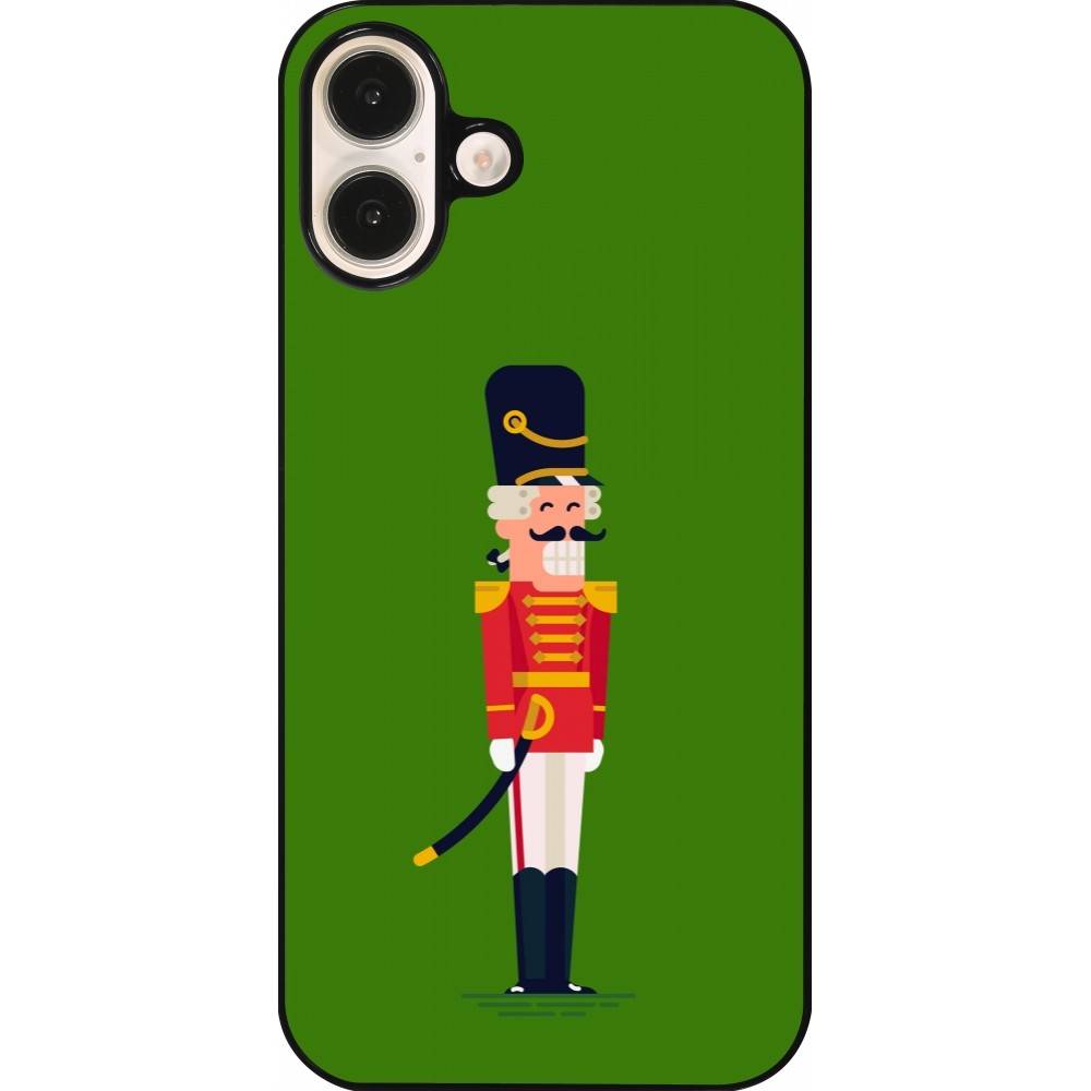 iPhone 16 Plus Case Hülle - Christmas 25 Nutcracker Green